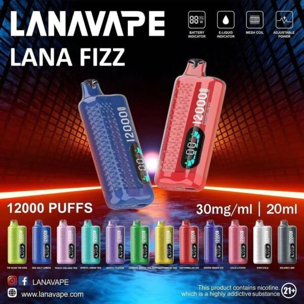 Lana Fizz 12000 Puffs Rechargeable Disposable
